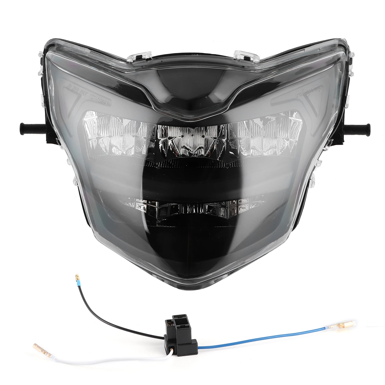 

LED Headlight Assembly 12V Bright Motorcycle Head Lamp Modification Fit For Yamaha LC135 V2‑V6Smoky Lens Clear/Smoked Glass