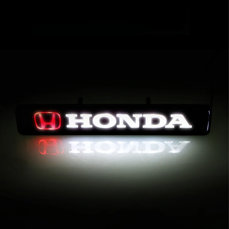 

For Honda Logo Accord Odyssey CRV Jazz Pilot Civic City Vezel Crosstour HRV Car Front Grille LED Emblem Badge Light Accessories