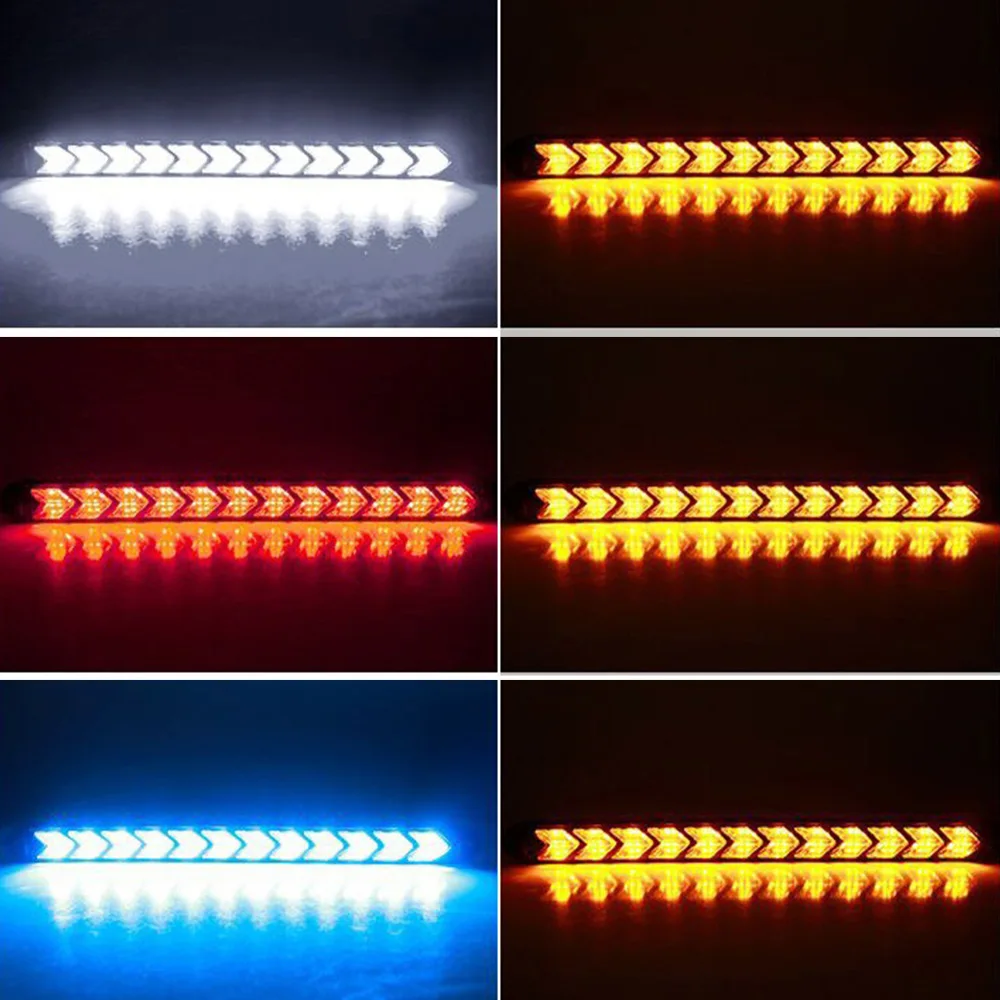 

2pcs LED DRL Switchback Strips LED Daytime Running Light Dynamic Flowing Sequential Flashing Turn Signal Lamp