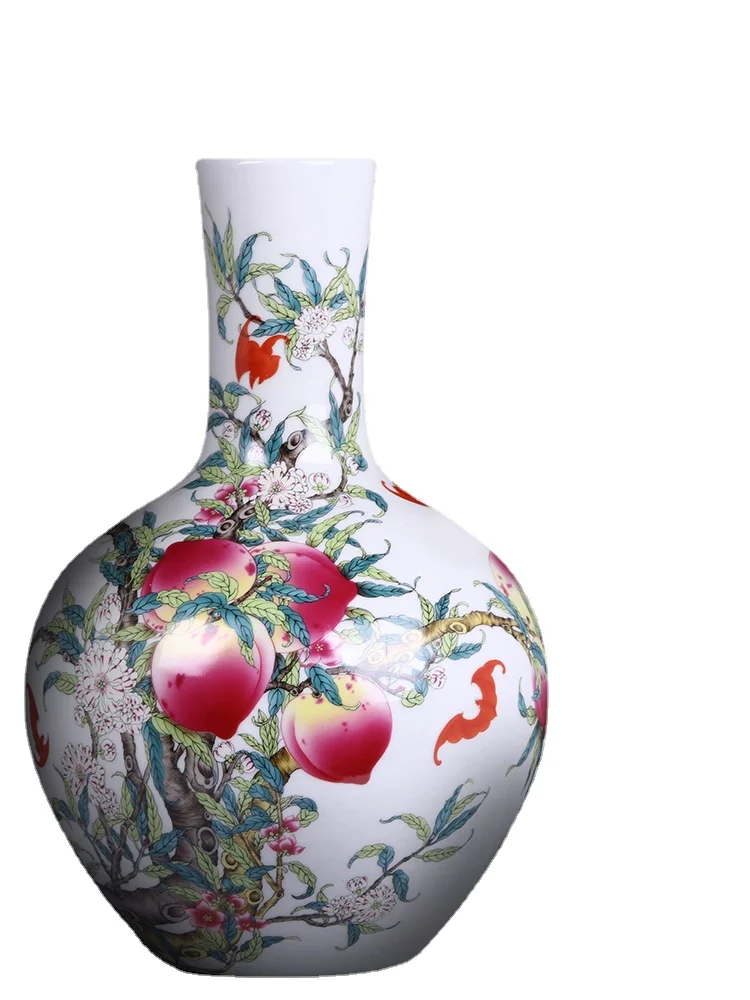 

Фарфоровая керамическая ваза Цзиндэчжэнь, Новый китайский стиль, домашняя гостиная, Цветочная композиция, украшения для прихожей