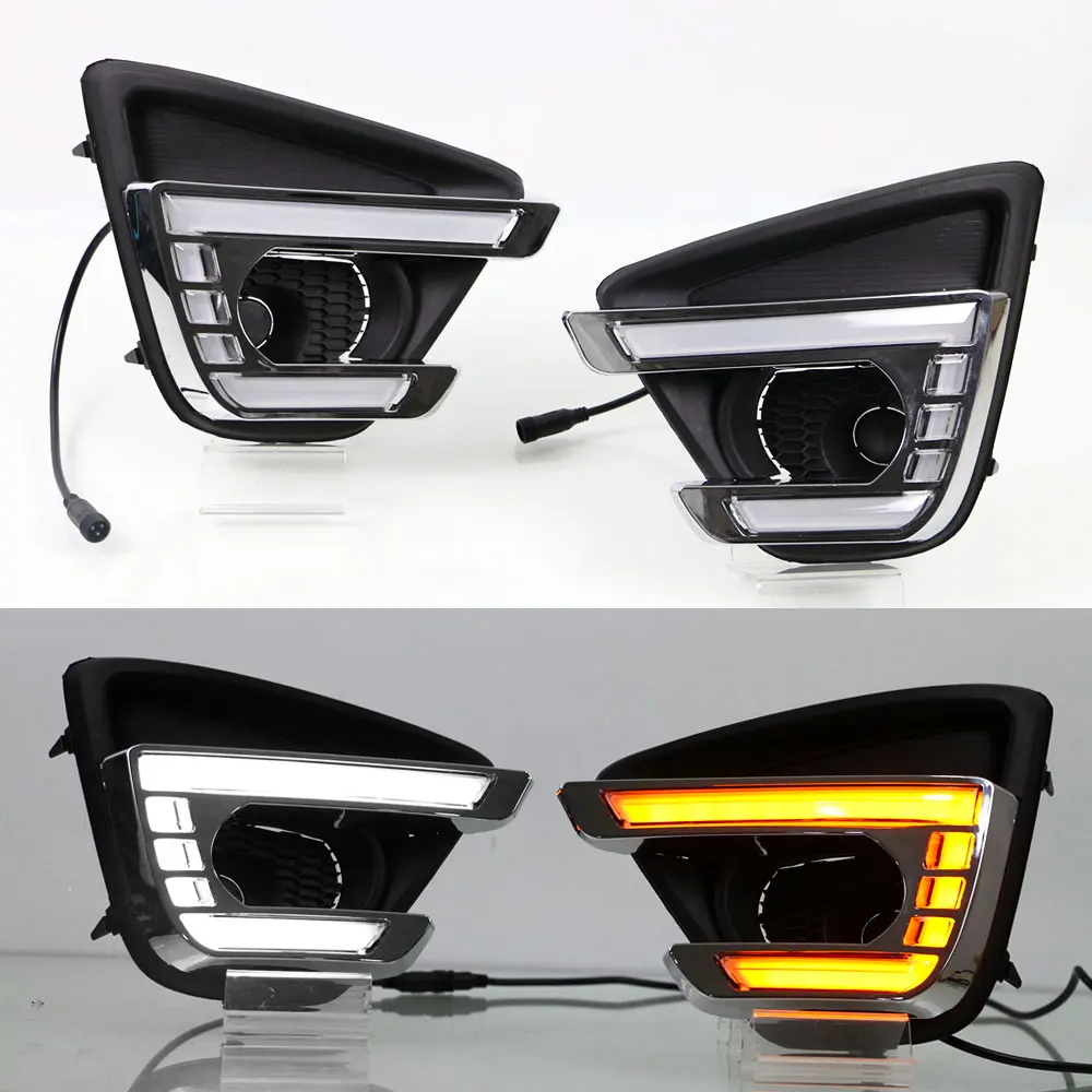 DRL Дневной светильник для Mazda CX 5 2012 2013 2014 2015 2016 левый и правый Белый DRL/желтый