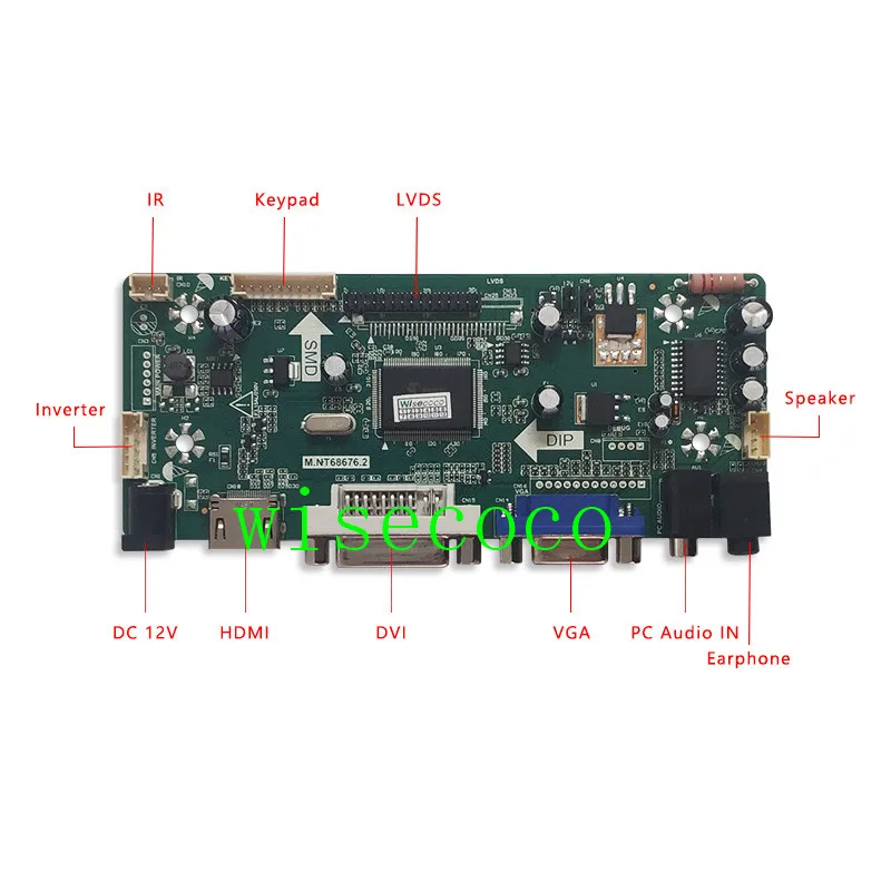 17,3 дюймов 1920*1080 FHD ЖК-дисплей VGA HDMI плата контроллера портативный планшет G173HW01 V0