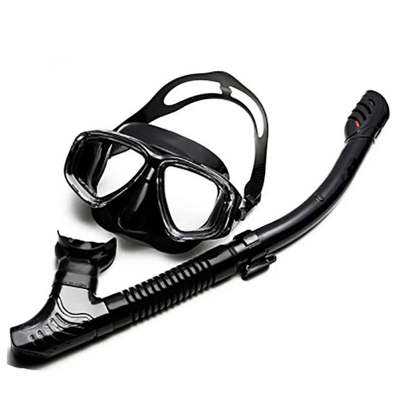 

Professional Scuba Diving Mask and Snorkels Leak proof Anti-Fog Goggles Glasses Diving Swimming Easy Breath Tube Set