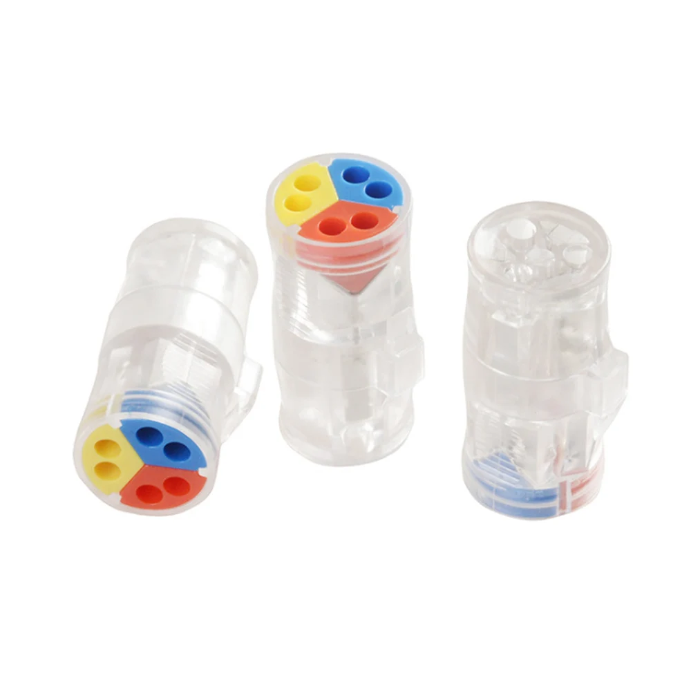 

10PCS 2 in 4 out /3 in 6 out 0.08-2.5mm2 Universal Butt Type Wire Cable Detachable Quick Connector