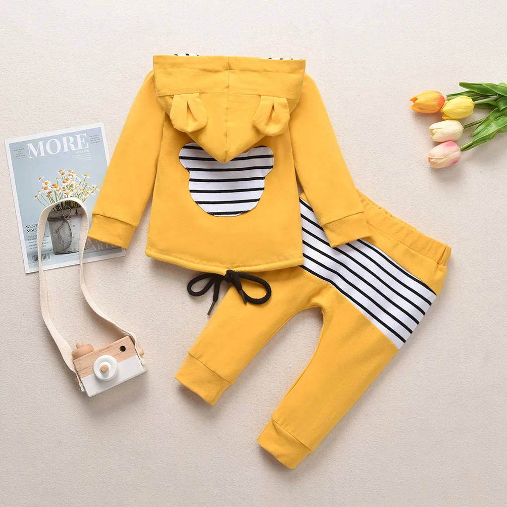 Новое поступление детская одежда для малышей Толстовка с капюшоном и ушками