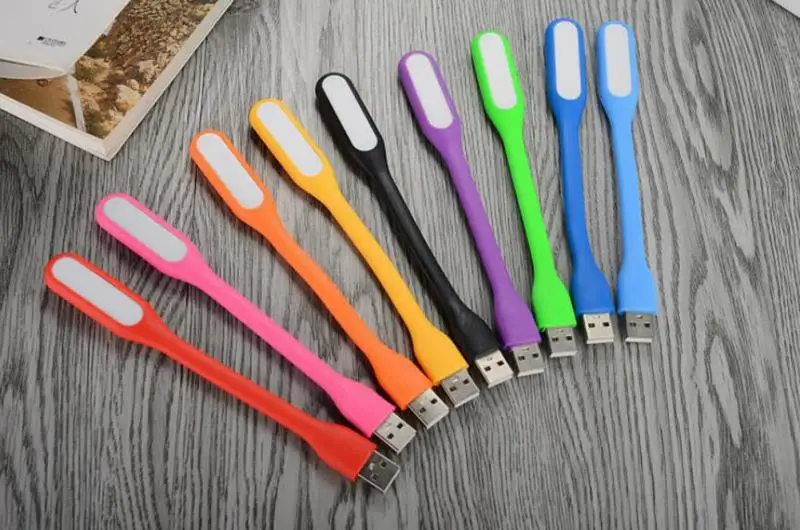 Портативный светодиодный светильник 5 В 1 2 Вт USB гибкий интерфейс Ночной книжный