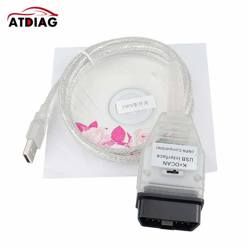 Новинка для BM * W INPA K + CAN с чипом FT232RL переключателем DCAN USB интерфейсный кабель