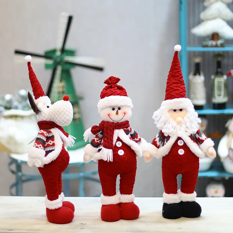 

Креативное Рождественское украшение кукла-снеговик с оленем для пожилых людей оформление окон в отеле реквизит для домашнего творчества с...