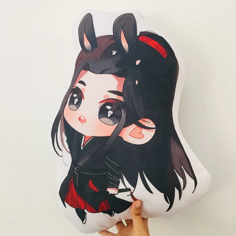 Новая 45 см Mo Dao Zu Shi мультяшная фигурка Подушка Wei Wuxian LanWangji кукла подушка-Болстер аниме вокруг