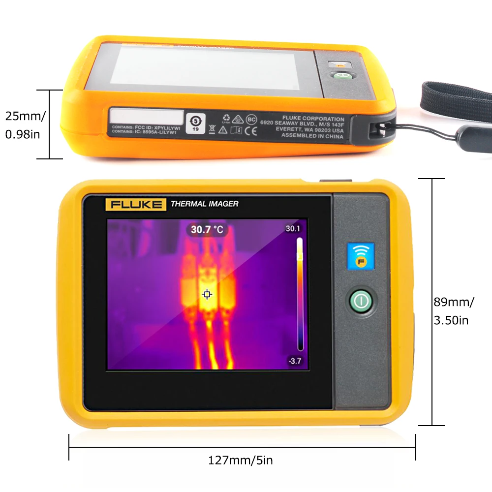 FLUKE PTi120 тепловизор цифровой инфракрасный термометр Карманный тепловая камера ручной инфракрасный тепловизор ИК-изображений Senor термометр
