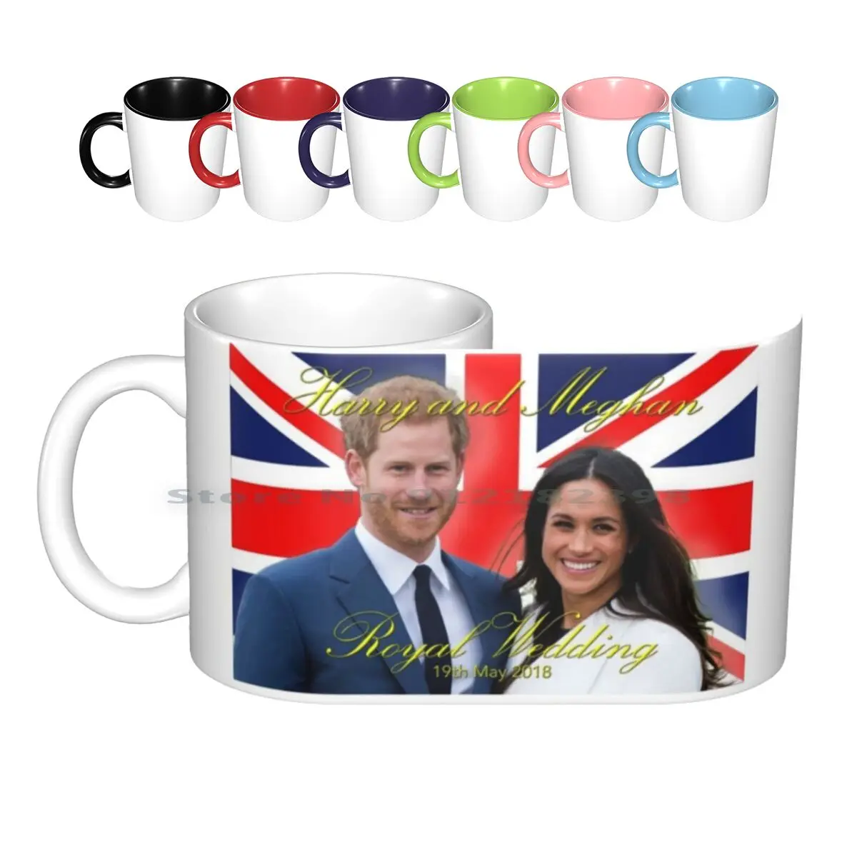 

Hrh Prince Harry And Meghan Markle Royal Wedding Memorabilia - Pro Photo Ceramic Mugs Coffee Cups Milk Tea Mug Meghan Markle