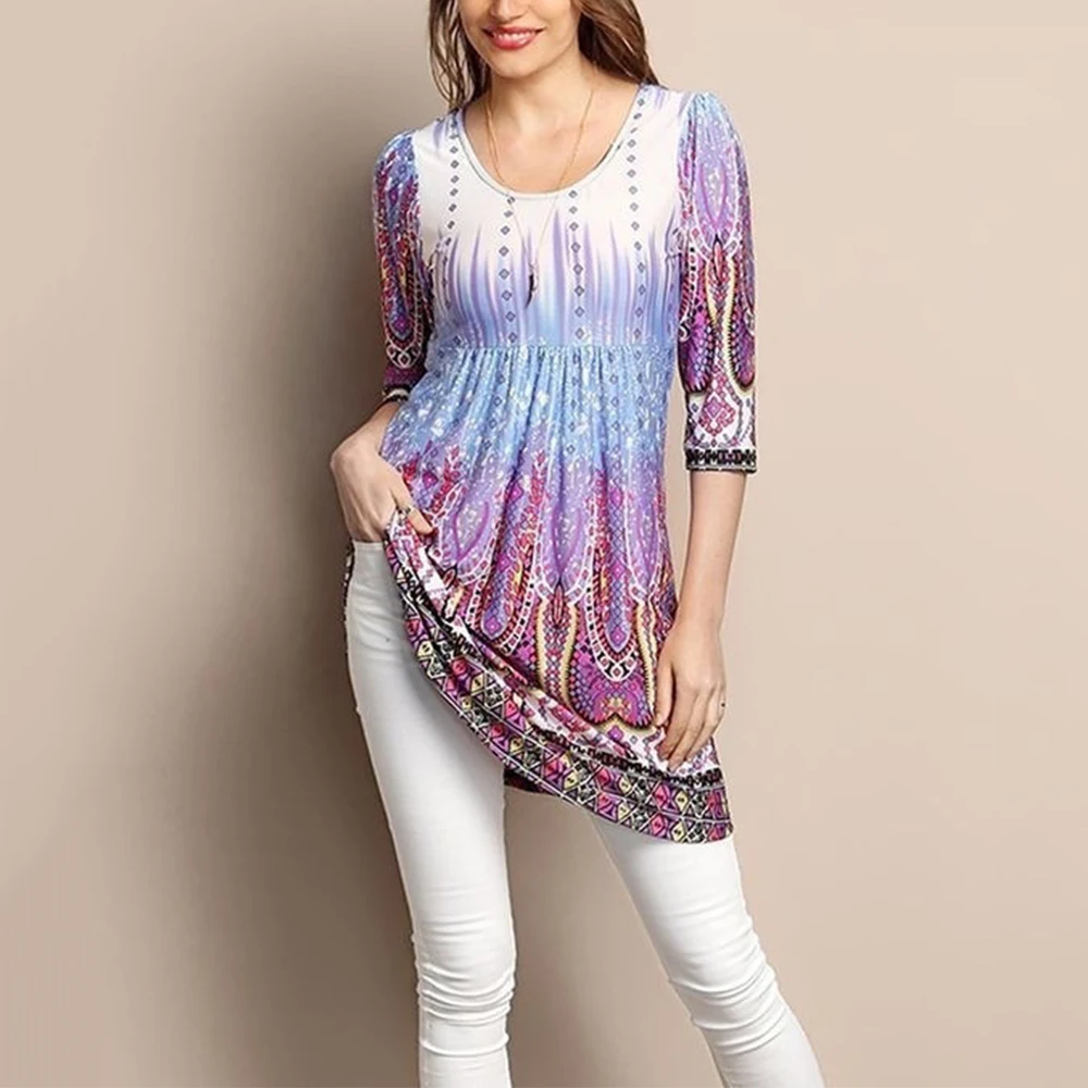 2021 мусульманских женщин в богемном стиле с цветочным принтом Бангладеш турецкий