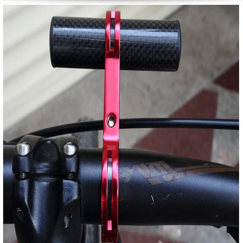 

Bicycle Multi-function Extended Frame Code Meter Lamp Bracket Bicycle Accessories Flashlight Bracket Carbon Pattern Convenient