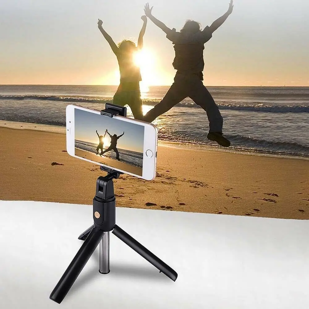 Essidi 3 in 1 Bluetooth Selfie Sticks For iphone xiaomi huawei Mini Extendable Wireless Tripod For GoPro Cameras Phone Monopod