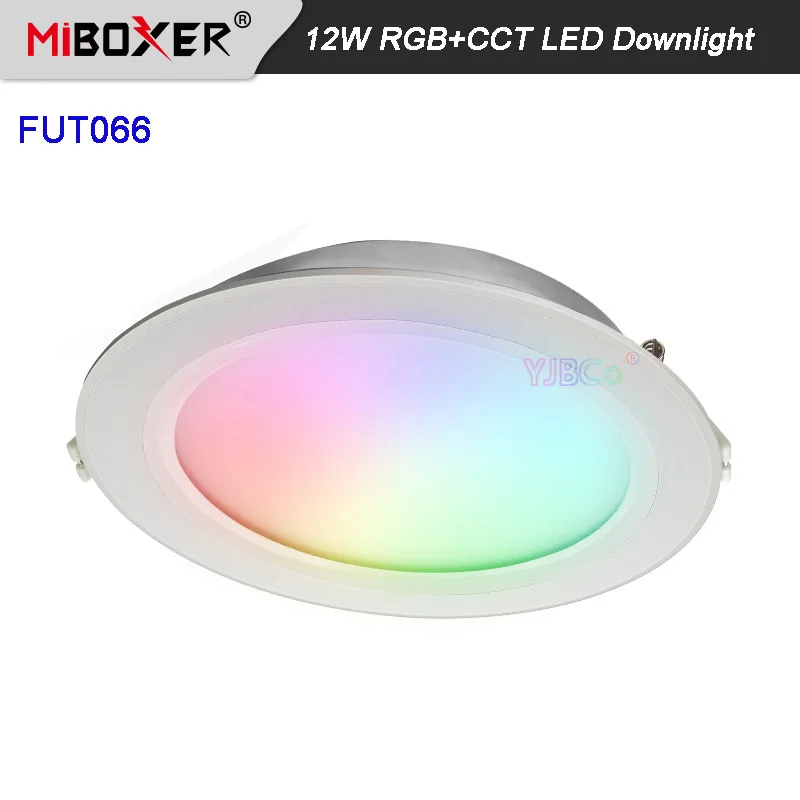 

Miboxer 12W RGB+CCT LED Downlight FUT066 AC100~240V Round LED Ceiling 24G WiFi Spotlight 16 million colors