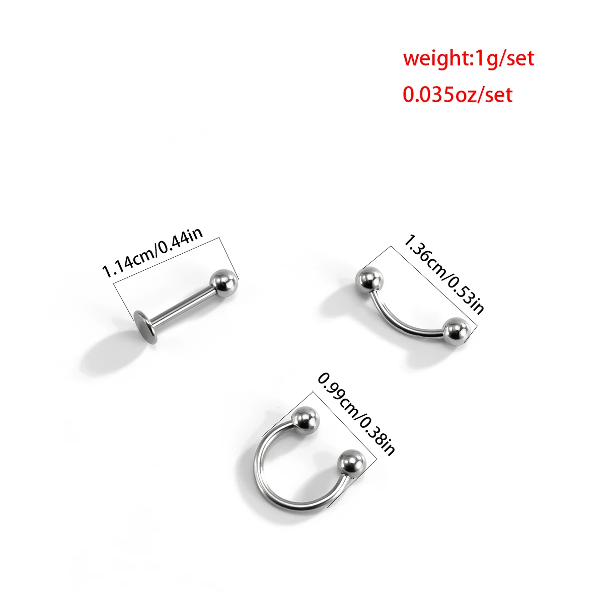 

High Quality Stainless Steel Fake Oreja Nose Tragus Navel Piercing Couple Body Jewelry Trendy Punk Unique Creative Charm Bijoux