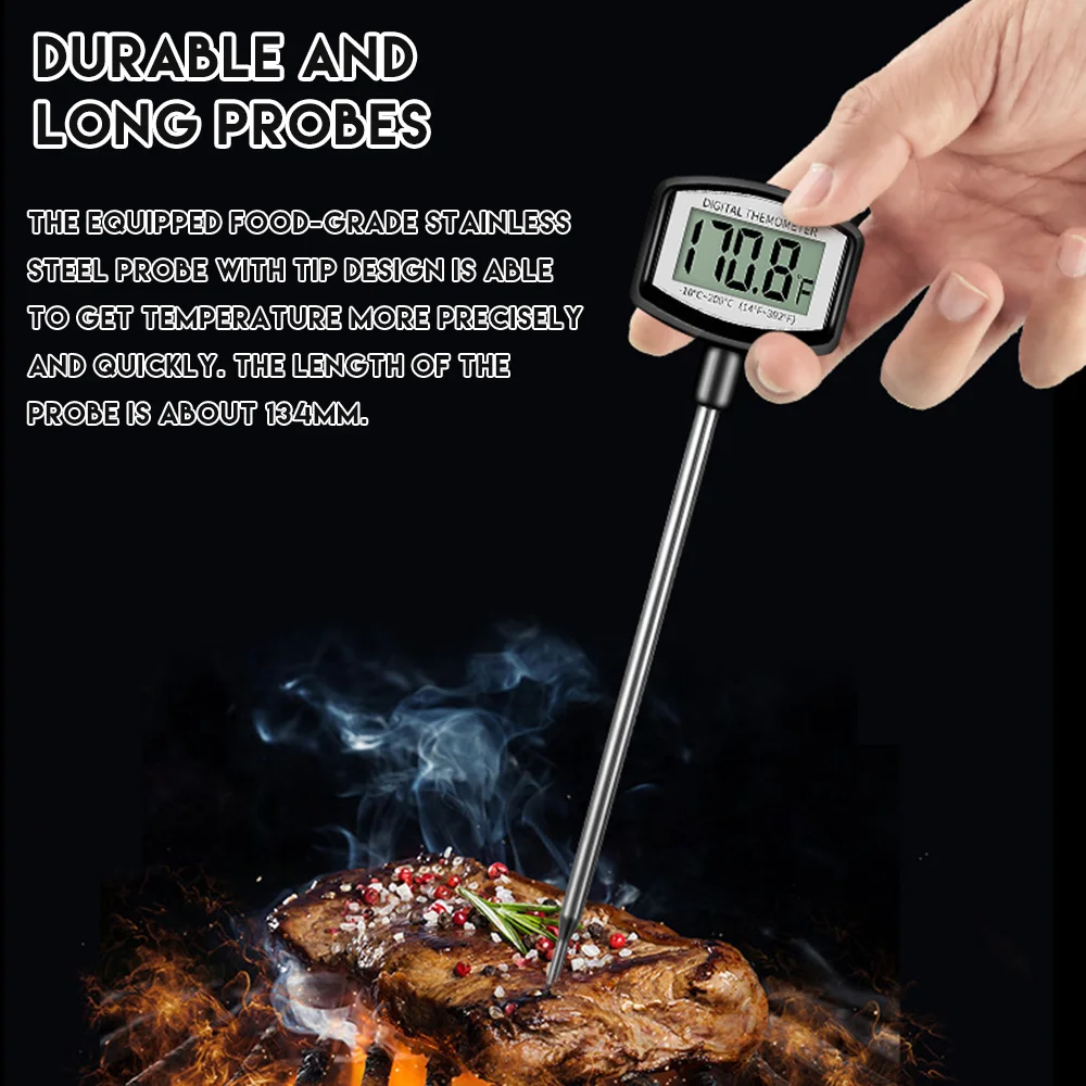 

Meat Thermometer Instant Read Thermometer Digital Cooking Thermometer Food Thermometer for Kitchen BBQ Grill Smoker