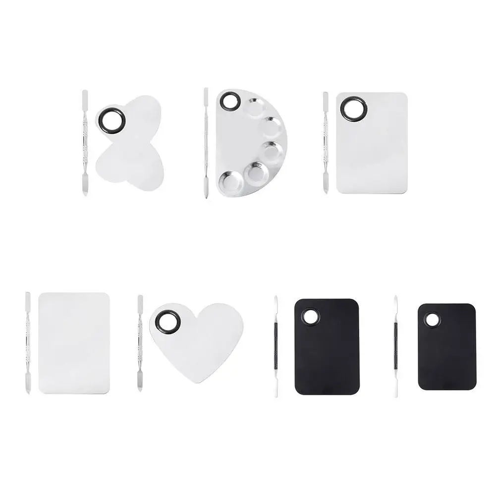 

1PC Steel Watercolor Palette Butterfly Shape With Palette Supplies Painting Art Knife Tray Palette School Student A9W6