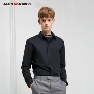Мужская деловая Повседневная рубашка с длинными рукавами JackJones, 219105554