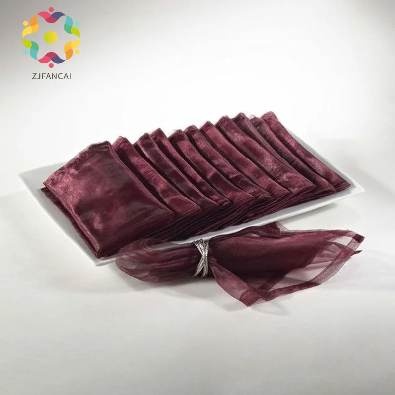 10PC 45cm x polyester cloth napkin modern handmade wedding banquet dinner home decoration accessories | Дом и сад