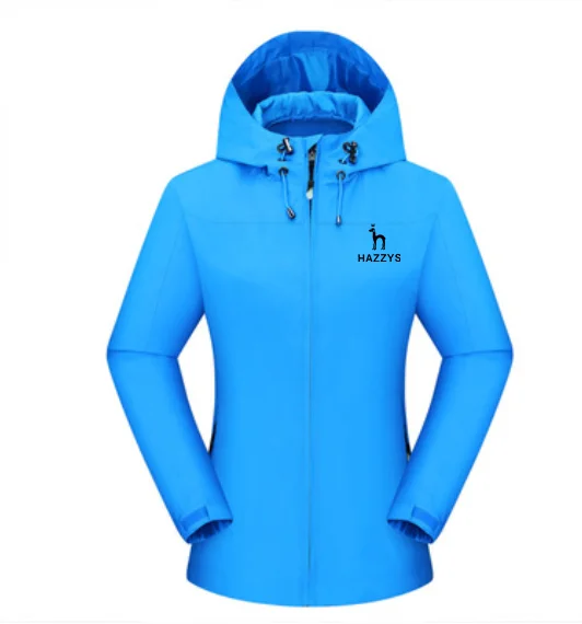 

HAZZYS Women's Print Raincoat Transition Climbing Jackets Sunset Windbreaker Coat Hiking Outdoor Camping Windproof Jacket S-5XL