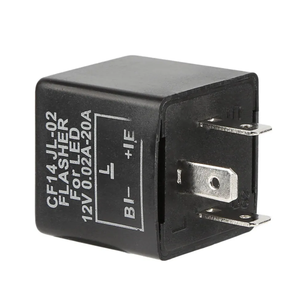 12V 3 Pin CF-14 JL-02 электронный светодиодный регулируемый импульсное реле для сигнала поворота мигалка водонепроницаемый ударопрочный автомобильный аксессуар