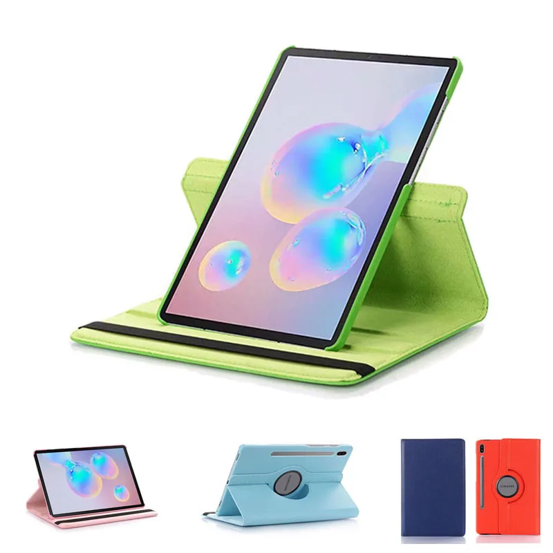 2019 Новый 360 вращающийся стенд кожаный чехол кожи в виде ракушки для samsung Galaxy Tab S6 10 5