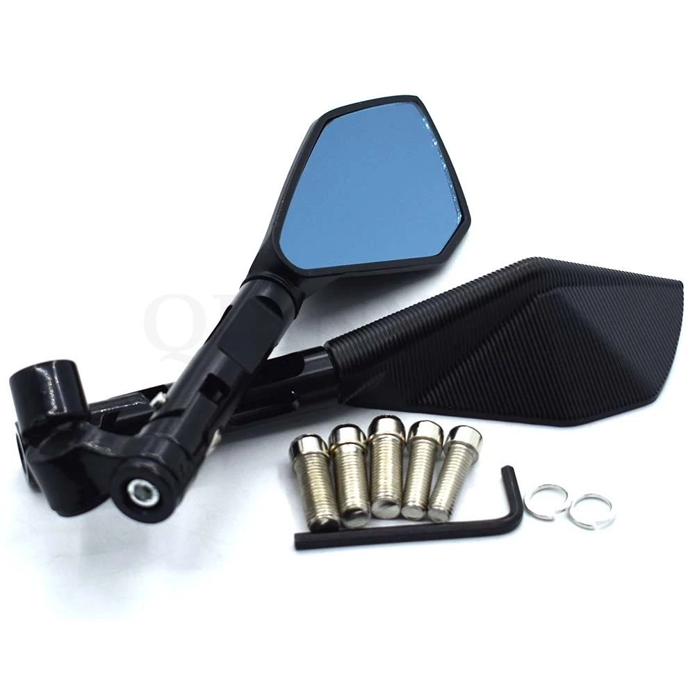 Universal CNC Aluminum Alloy Blue Glass Rearview Mirror Side for Ducati MONSTER 1200 2014 M1100/S/EVO | Автомобили и мотоциклы
