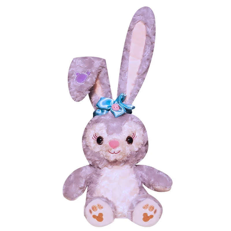 Disney-juguetes de empuje de Stellalou para ni&ntilde;as, almohada de conejo p&uacute;rpura, mu&ntilde;eco de peluche de Stella Lou, conejo de Ballet, regalo de cumplea&ntilde;os para beb&eacute;s-5