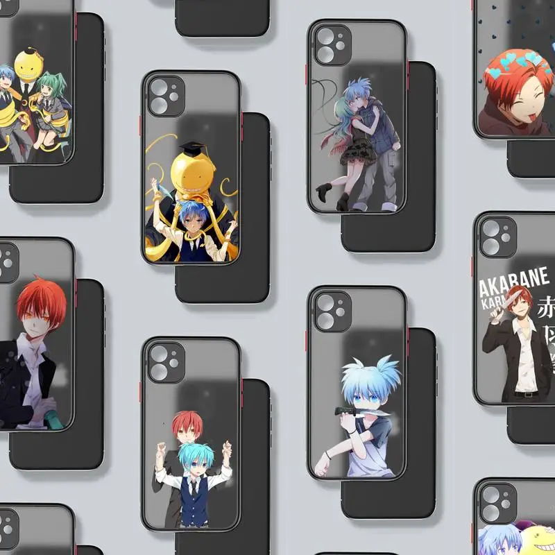 

Assassination Classroom Phone Case black matte transparent For iPhone 7 8 x xs xr 11 12 pro plus mini max Clear Funda