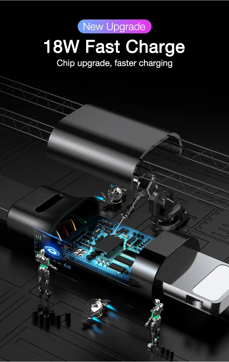 CAFELE18W PD Быстрая зарядка USB кабель для iPhone 11 Pro Max XS 8 7 6 Выдвижной USB кабели для IOS 13 Синхронизация данных зарядный кабель 1 м