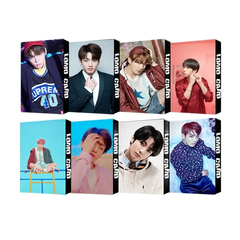 

2021 Hot Jung Kook Bangtan Boys Lomo Card LOVE YOURSELF Tear Kpop Photocards Lomo Box Photo Poster Photograph 30pcs/set