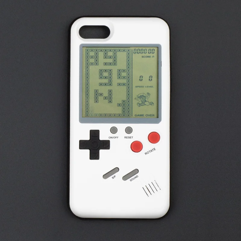 

Nintendo Tetris game phone case, handheld game console phone case, children's gift, iPhone 7, 8, 6, 6S plus, 2018