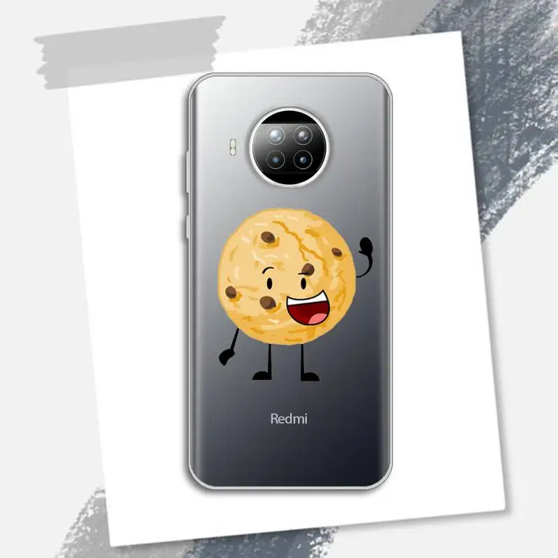 

food Cute Milk Biscuits Phone Case Transparent for xiaomi redmi note 8 9 9s 11 10t lite pro