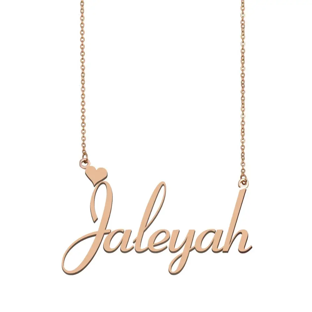 

Jaleyah Name Necklace , Custom Name Necklace for Women Girls Best Friends Birthday Wedding Christmas Mother Days Gift