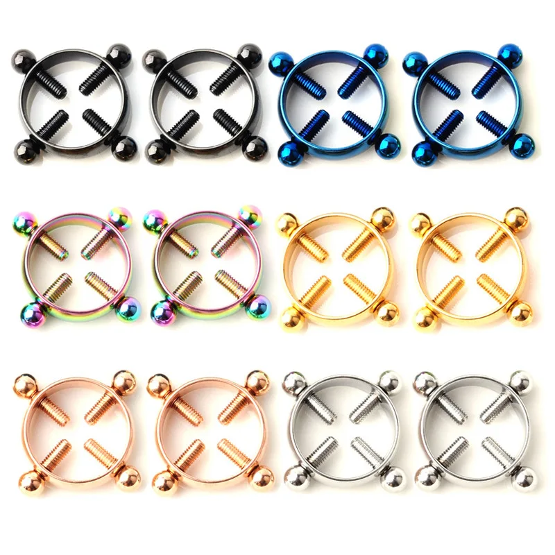 Пирсинг для Соска с отрегулировать круглый модное украшение тела пирсинга из