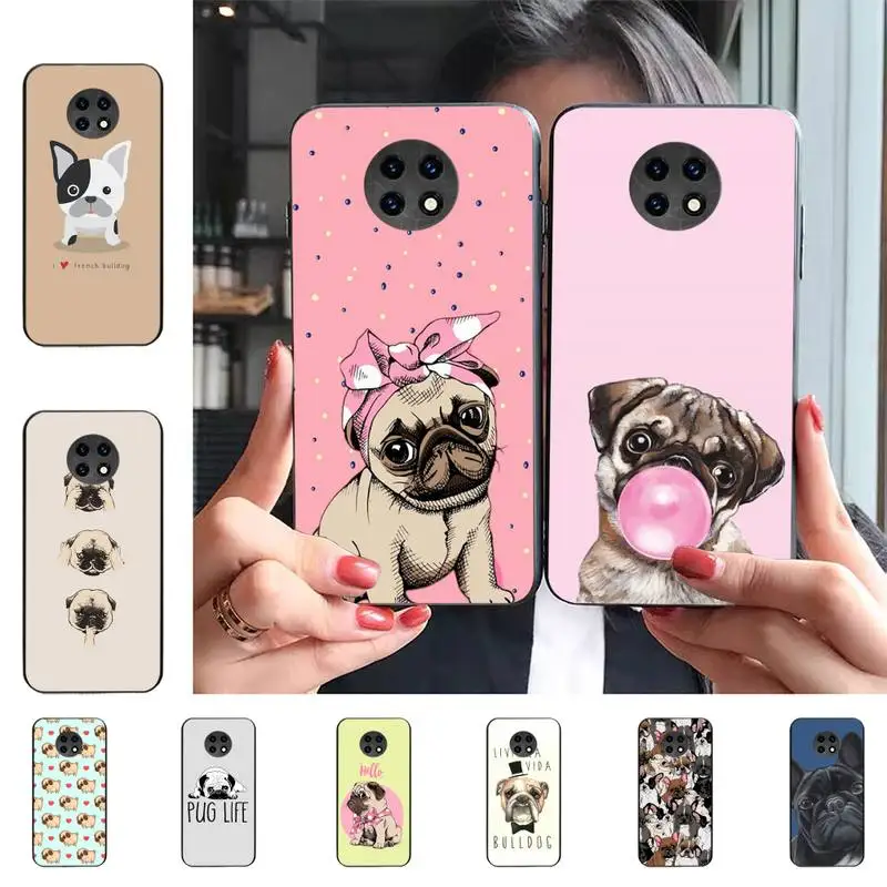

Cute Pug French Bulldog Phone Case For Redmi 9 5 S2 K30pro Silicone Fundas for Redmi 8 7 7A note 5 5A Capa