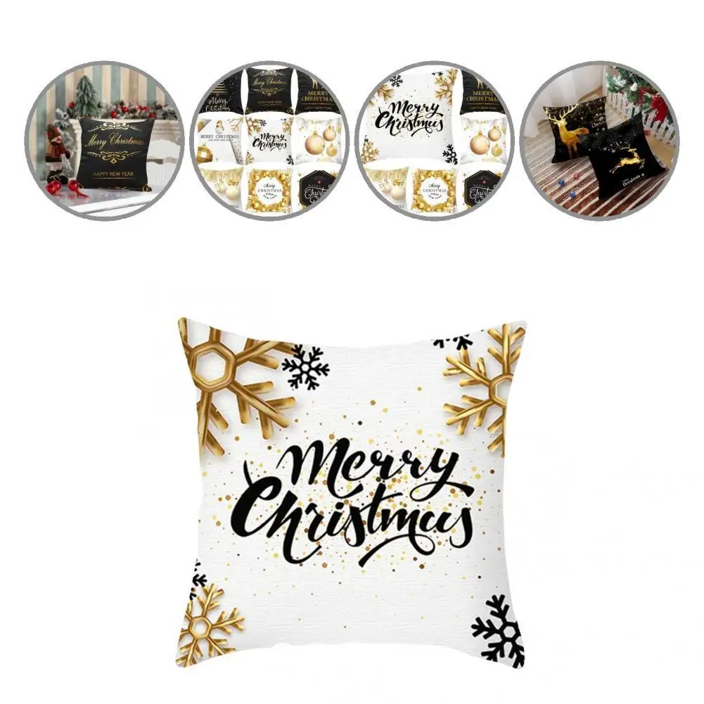 

Delicate Colorful Printed Christmas Throw Pillow Case for Household