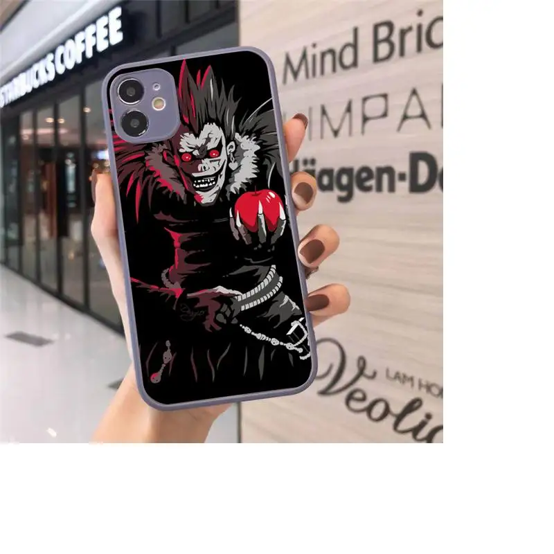 

Anime Manga Death Note Ryuk Phone Case Matte Transparent for iPhone 7 8 11 12 s mini pro X XS XR MAX Plus cover funda