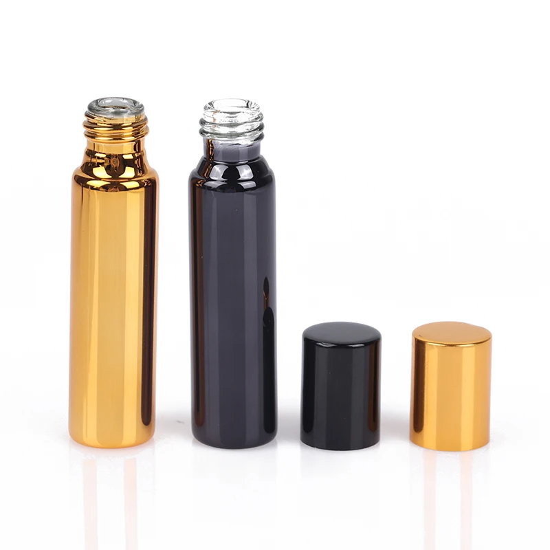 

10ml Empty Portable UV Glass Refillable Bottle With Roller