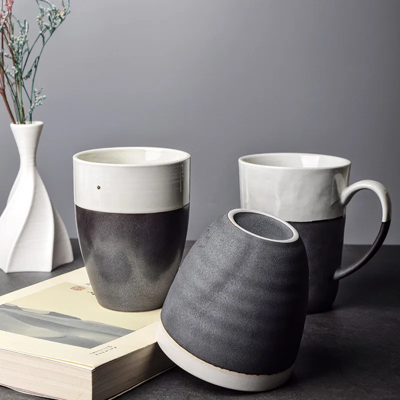 Японская керамическая кружка ручной работы винтажная керамика чайная чашка