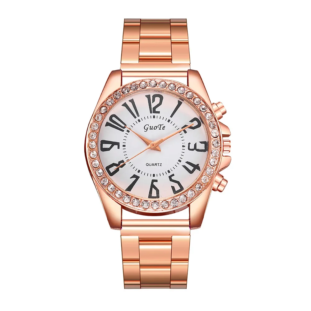 

2020 New Arrivals Trend Women Watches Stainless Steel Business Watch Women Rhinestone Luxury Casual Quartz Clocks Relojes Mujer