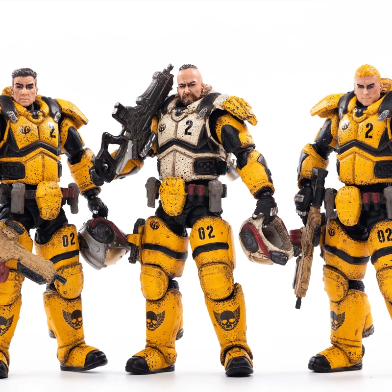 

1/18 JOYTOY Action Figures (3PCS/Set) The 02nd Legion Interstellar Trooper Anime Soldier Model Toys Collection Free Ship