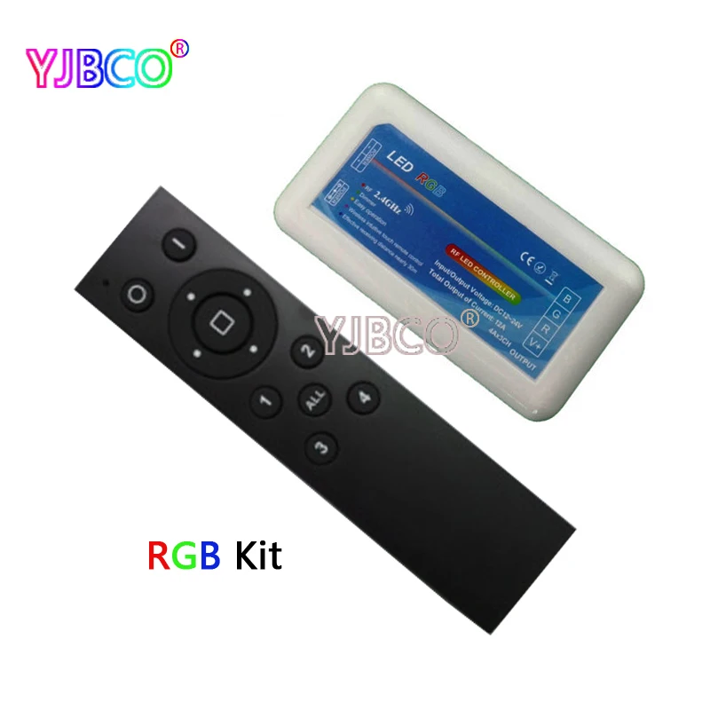 DC 12 В 24 2 4G 4 зонный переключатель CT/RGB/RGBW светодиодный контроллер RF дистанционный