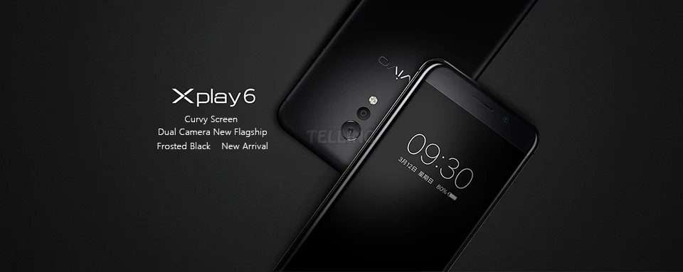 Original 3D Curvy Vivo Xplay 6 Xplay6 Mobile Phone 4G LTE Android 6.0 Snapdragon 820 6G+64 2K Screen Camera Cell Phone
