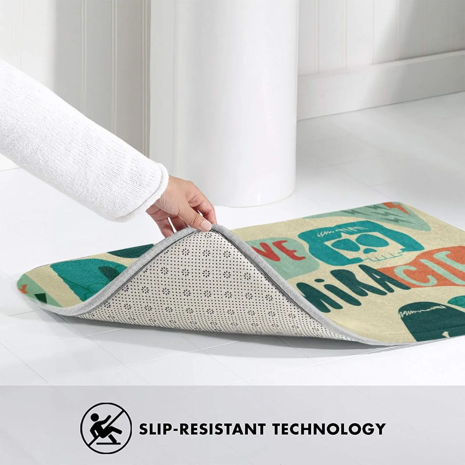 Коврик I верующие в чудеса коврик ковер Противоскользящий для входной двери