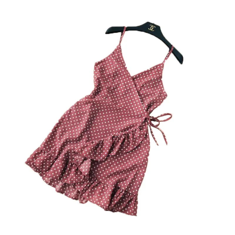 High Waist Piece Point Irregular Leaf Edge Chalaza Dress fashion clothes woman Tide |