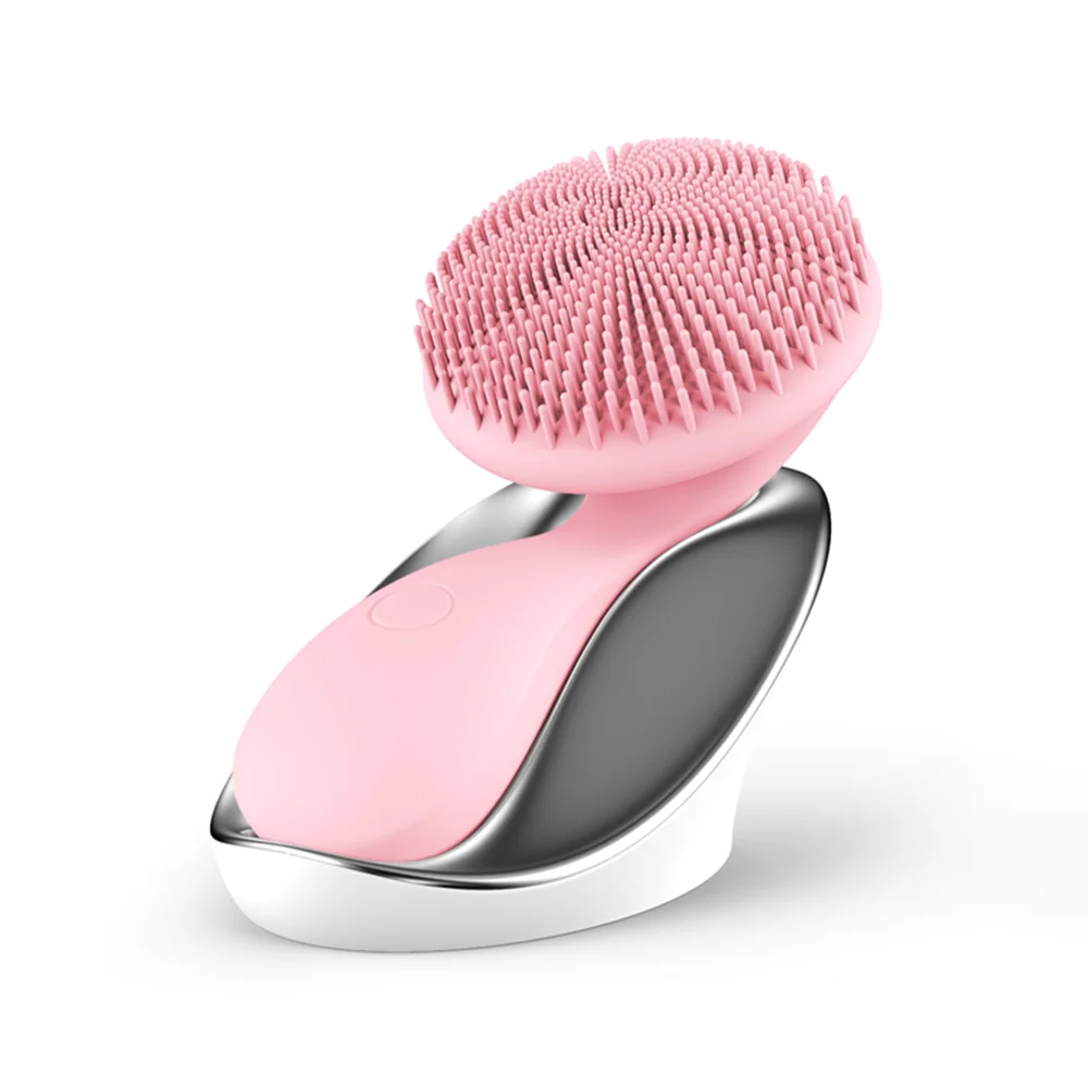 

Electric Face Cleansing Devices Silicone Facial Cleansing Brush Facial Massager Skin Cleaner Sonic Vibration Deep Pore Cleaning