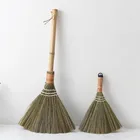Деревянная щетка для уборки пыли, ручная щетка для мытья пола, меха, уборки дома, Плетеный соломенный, автомобиля, мусора