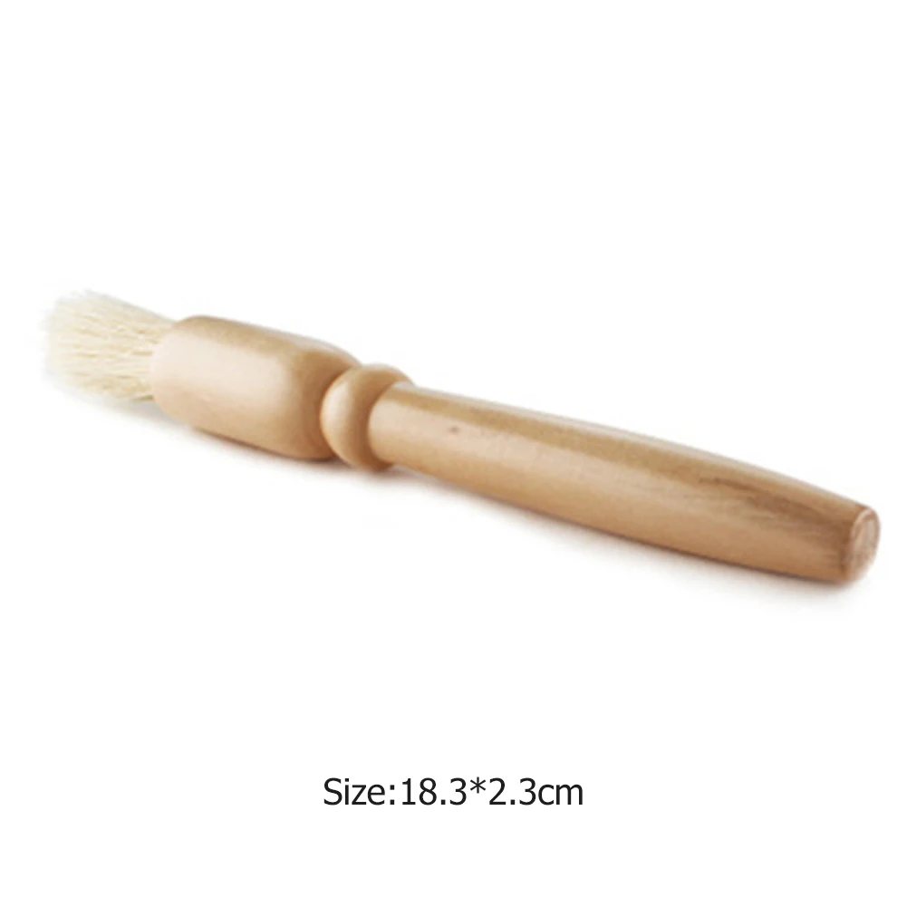 

Natural Bristle Coffee Brush Coffee Grinder Cleaning Brush with Wood Handle